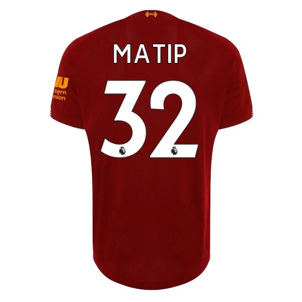 Camiseta Liverpool NO.32 Matip Primera equipación 2019-2020 Rojo